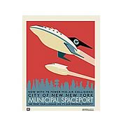 Futurama Spaceport Fine Art Print